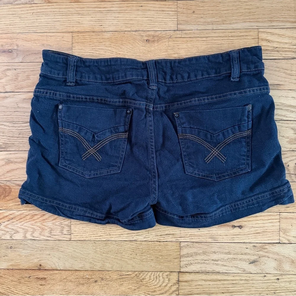 Indigo Dark Blue Jean Shorts, Size 6 - Picture 3 of 7